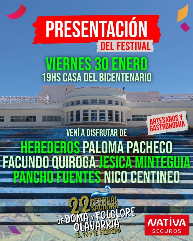 Se presentar� la 22� edici�n del Festival de Doma y Folclore